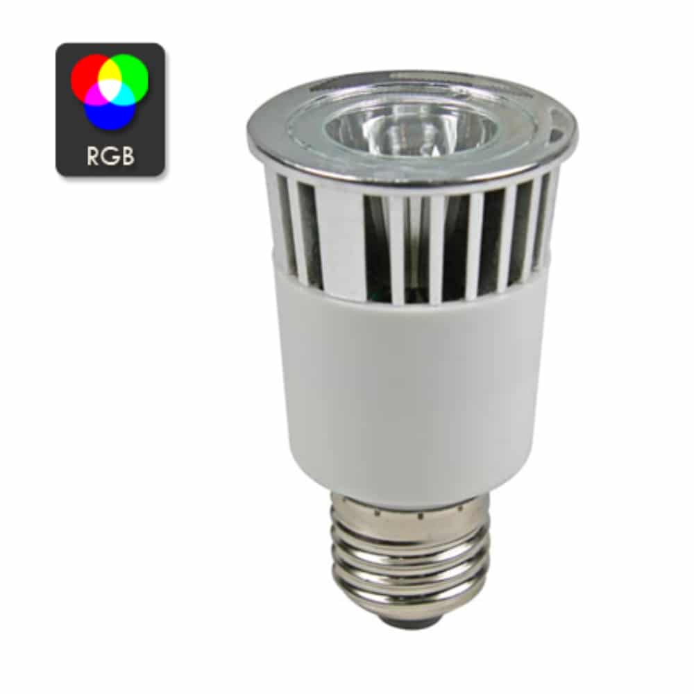 Hiel De lucht Junior RGB 5W LED spot E27 (230V), dimbaar - Ledgloeilamp