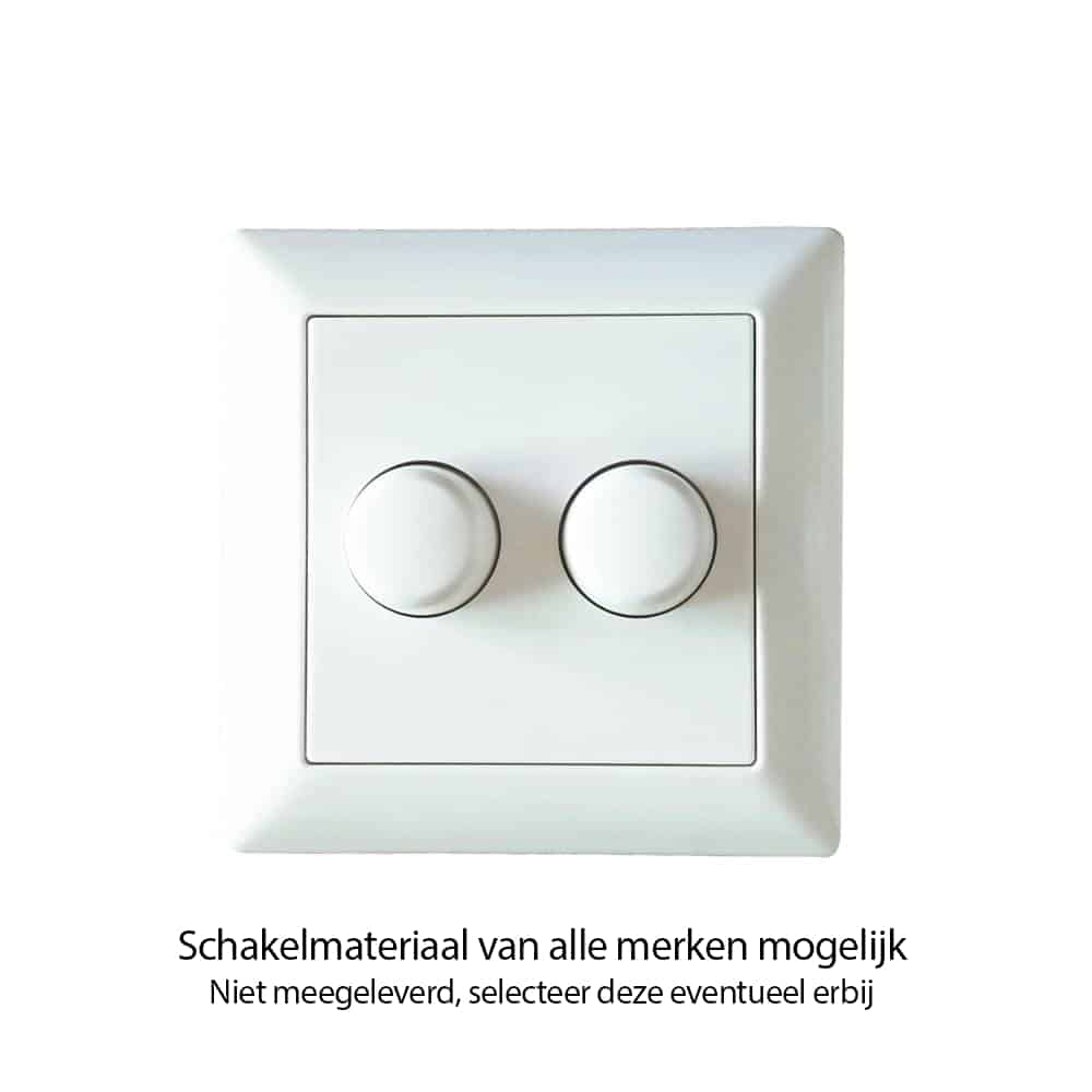 LED Duo Dimmer fase-AFsnijding. Dubbele draaidimmer LED Lampen - Ledgloeilamp
