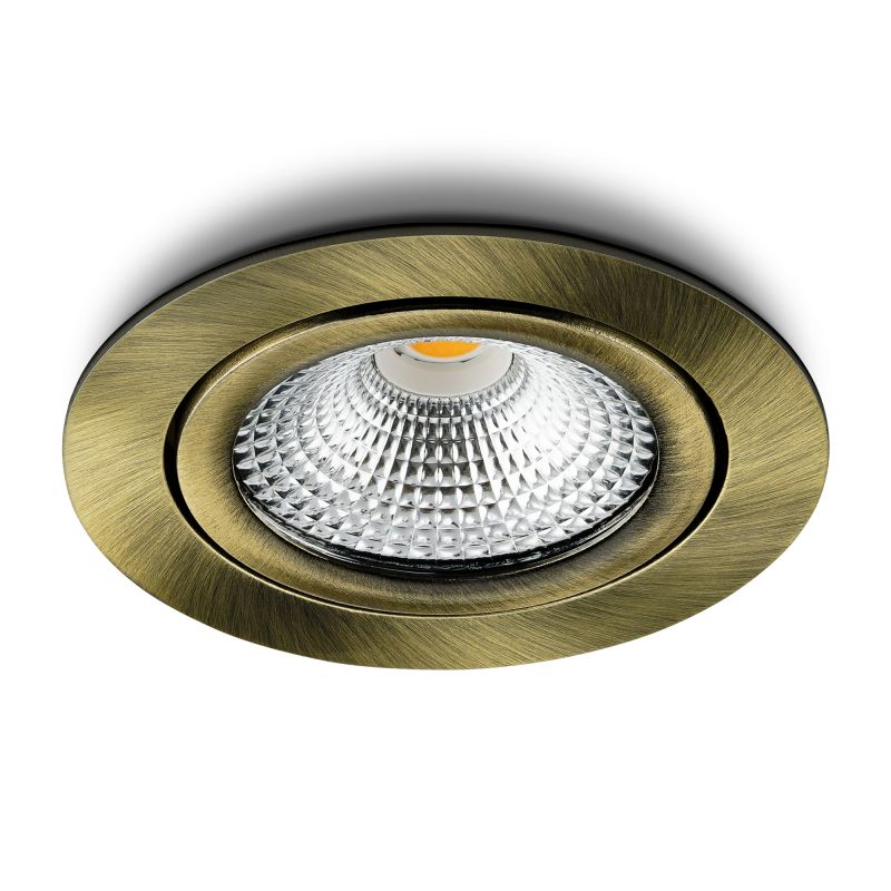 LED-inbouwspot Vivaro 2700K messing 5W dimbaar IP54