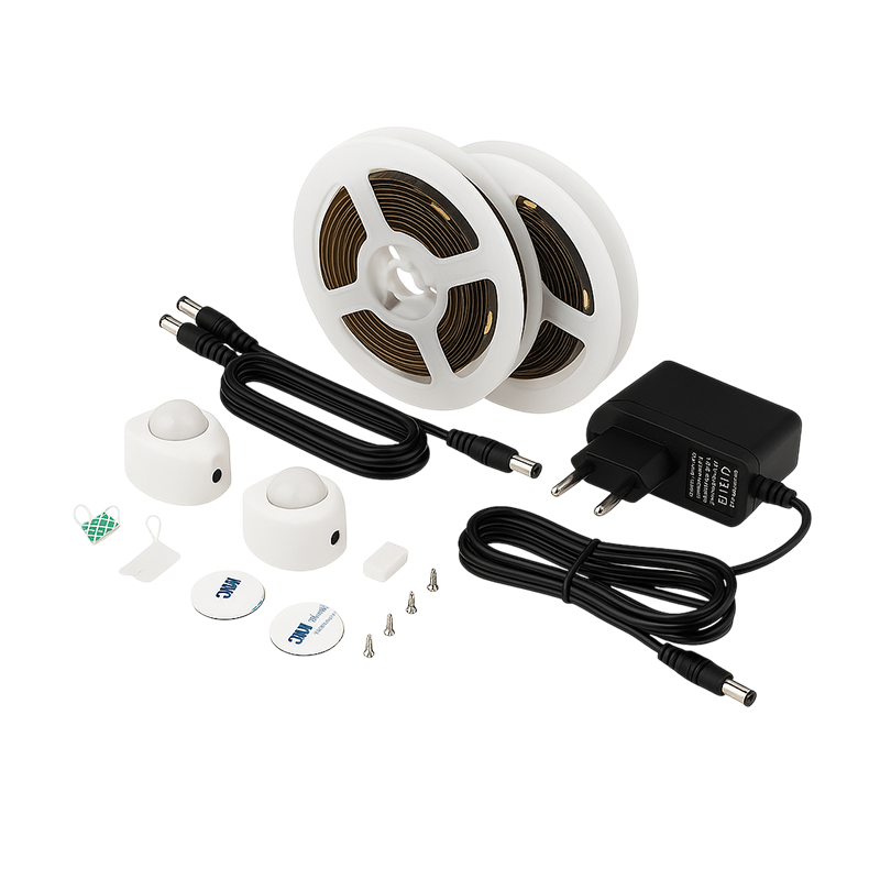 BEDVERLICHTING 12V 3W/M 3000K MET BEWEGINGSSENSOR