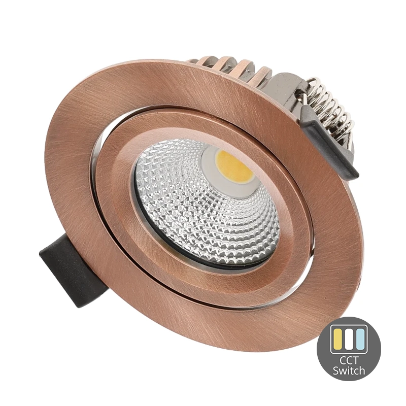 LED INBOUWSPOT | VARDA | SLIM-FIT | 6W | DIM | KOPER | CCT-SWITCH