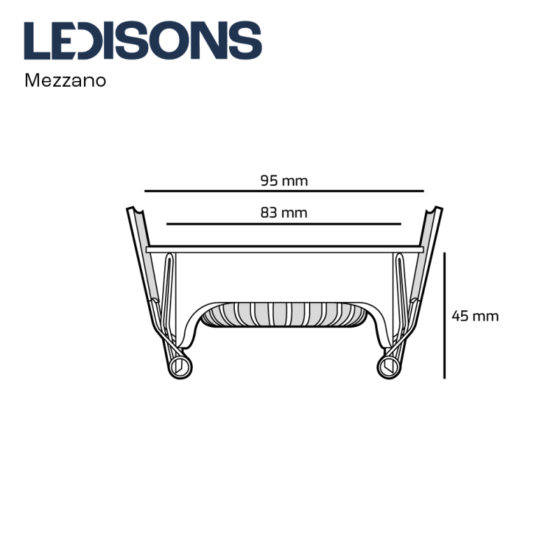 LED-inbouwspot Mezzano zwart 5W dimbaar