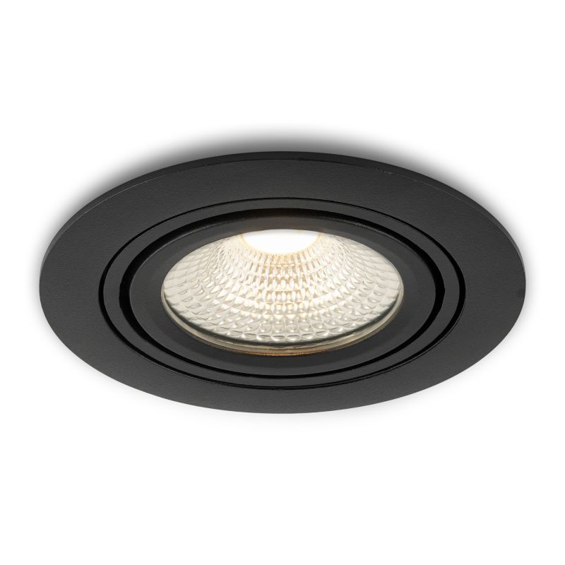 LED-inbouwspot Mezzano zwart 5W dimbaar