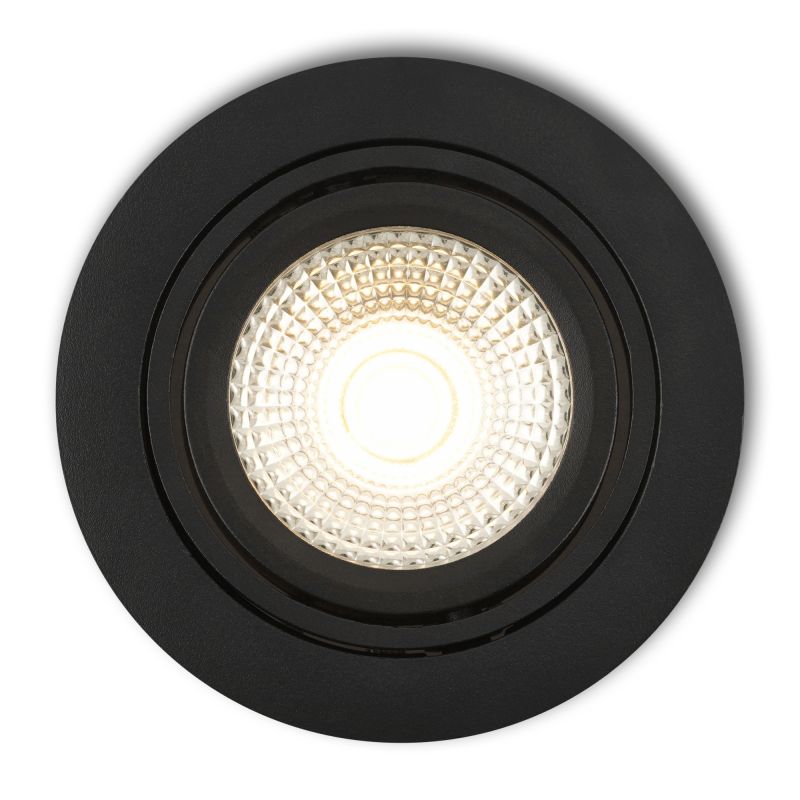LED-inbouwspot Mezzano zwart 5W dimbaar