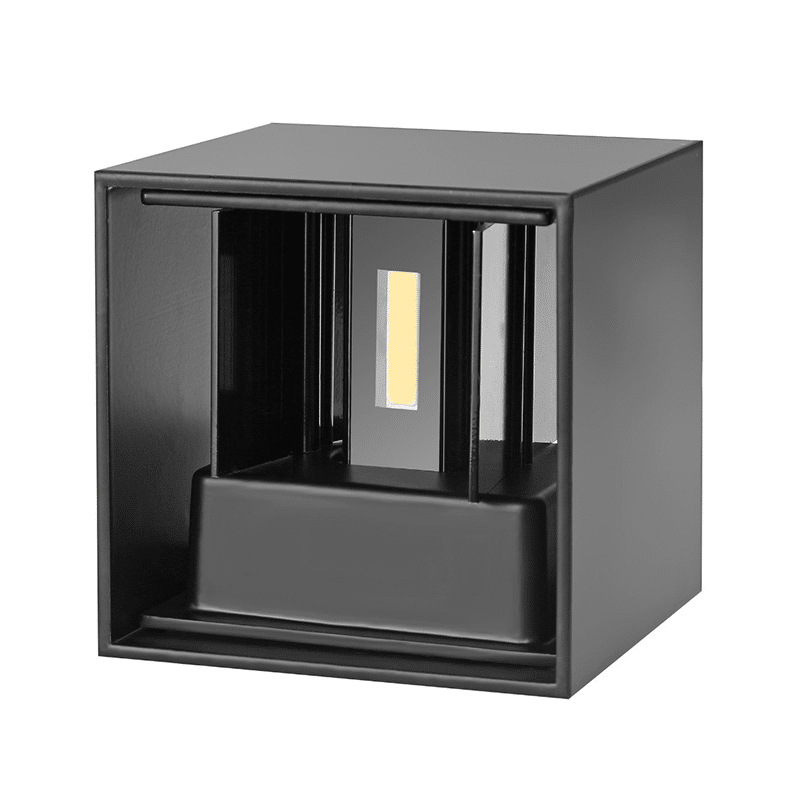 LED CUBE | THEBE | 2x3W | DIM TO WARM | GRIJS UP/DOWNLIGHT