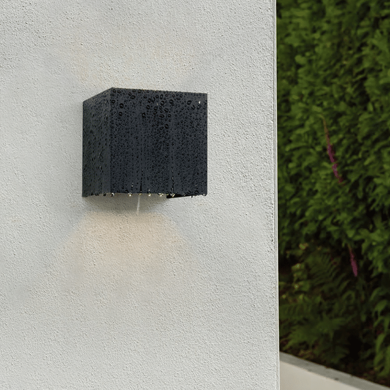 LED CUBE | THEBE | 2x3W | DIM TO WARM | GRIJS UP/DOWNLIGHT