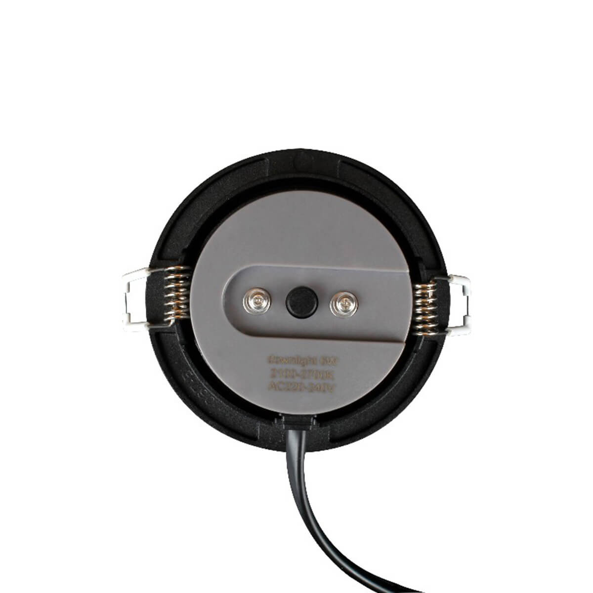 HALUX Led downlight 6W Dim to Warm IP44 zwart