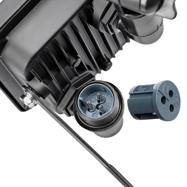 LED-buitenschijnwerper, 50 W, met bewegingsmelder zwart