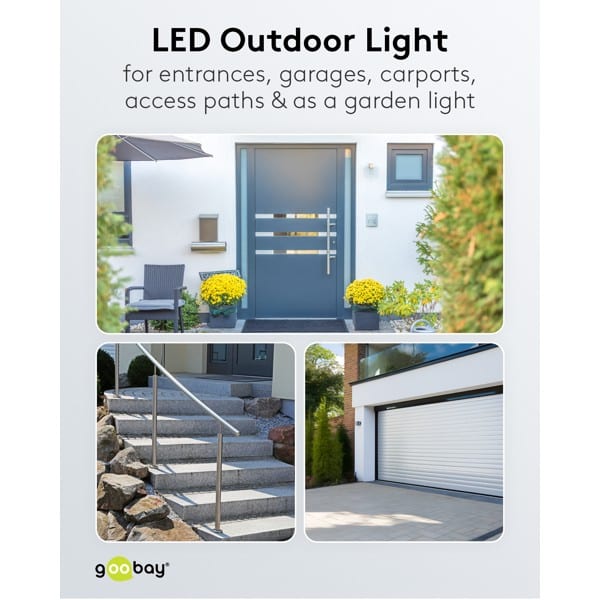 LED-buitenschijnwerper, 50 W, met bewegingsmelder zwart