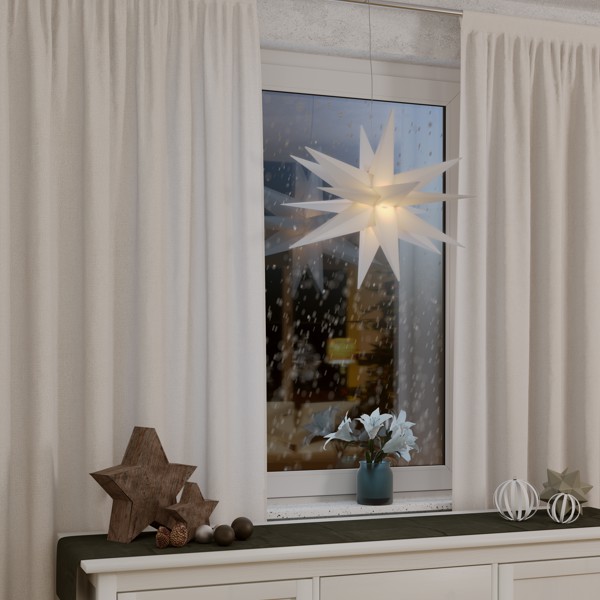 LED kerstster 3D, Ø 56 cm, op batterijen