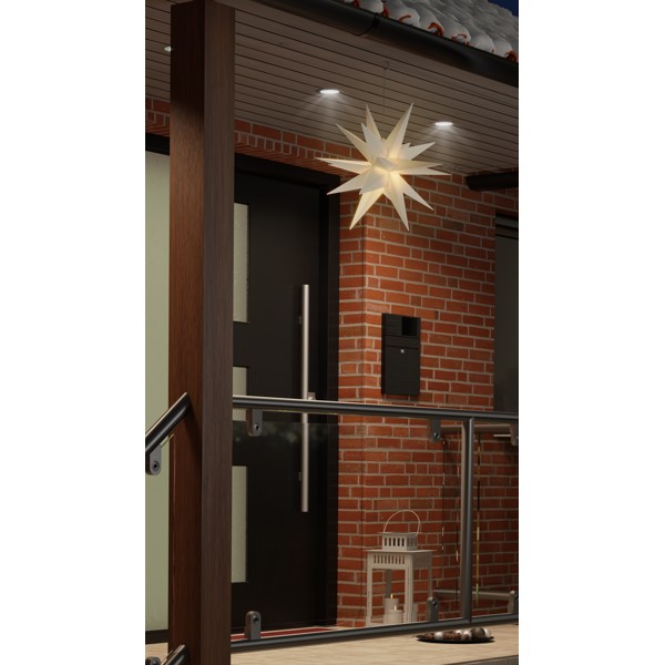 LED kerstster 3D, Ø 56 cm, op batterijen